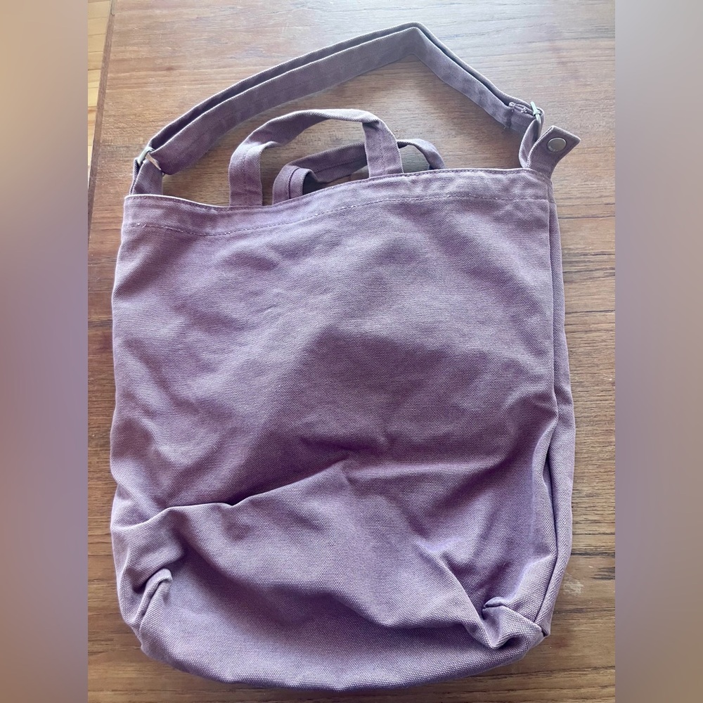 Brown Baggu Canvas Tote Bag